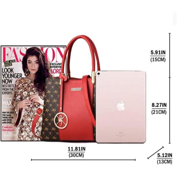 Women Purses and Handbags Top Handle Satchel Shoulder Bags Messenger - Picture 4 of 7